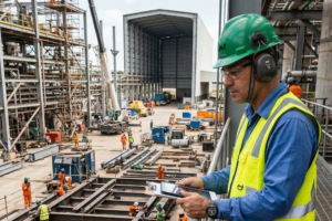 gestão de obras industriais com segurança